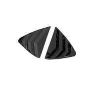 1Pair ABS Plastic Quarter Window Louver Cover Rear Side Glossy Compatible For Mazda Cx-5 Cx5 KF 2017-2020 Refitting Accessories(Black and bright)