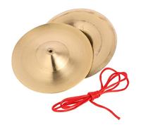 1Pair Alloy Hand Cymbals Decorative Finger Cymbals for Belly Dancing and Performance Durable Easy to Hold for Music Enlightenment Parent Interaction
