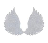 1Pair Angel Wings Molds Left & Right Wings Epoxy Resin Casting Silicone Mold, 1Pair Super Large 6.1 x 3.7"