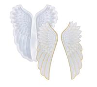 1Pair Angel Wings Molds Left & Right Wings Epoxy Resin Casting Silicone Mold, 1Pair Super Large 6.3" x 2.4"