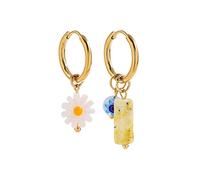 1pair Asymmetry Hanging Earrings From Natural Stone Small Pearls Near The Earrings For Women