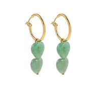1pair Asymmetry Hanging Earrings From Natural Stone Small Pearls Near The Earrings For Women