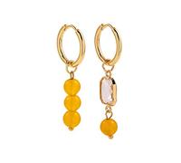 1pair Asymmetry Hanging Earrings From Natural Stone Small Pearls Near The Earrings For Women