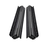 1pair Ball Bearing Bottom Mount Drawer Slide for Stair Cabinets - Full Extension 400-1000mm, Erosion Resistant(Black,1000-2250MM)
