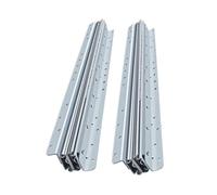 1pair Ball Bearing Bottom Mount Drawer Slide for Stair Cabinets - Full Extension 400-1000mm, Erosion Resistant(White,600-1100MM)