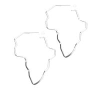 1Pair Big Earrings Africa Map Exaggerate Larger Earring Gold Color African Ornaments Traditional Ethnic Hyperbole Gifts
