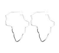 1Pair Big Earrings Africa Map Exaggerate Larger Earring Gold Color African Ornaments Traditional Ethnic Hyperbole Gifts Ethnic Earrings