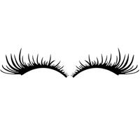 1Pair Black Car Headlight Eyelashes Stickers,Fashion Fake Eyelash Decal for Car Headlight,Universal Lamp Cover Sticker Self-Adhesive Stripe Decal Decoration Gifts for Truck Headlamp