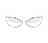 1Pair Breathable Womens Soft Silicone Bra Inserts Breast Chest Pads Enhancers Push-up Bra Insert Pad Molding Pad Booster Pads for Swimwear and Daily (Transparent)