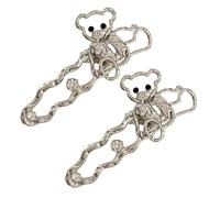1Pair Butterfly Hair Clip with Mysterious Cats Eye Stone Decors Hair Styling Accessory for Women and Girl Various Outfit
