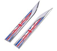 1Pair Car 3D England British Flag Emblem Badge Decals Sticker