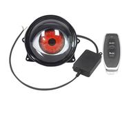 1Pair Car Dynamic Devil Eyes Lens Lights 12-36V Demon 3inch Red Eye ABS Headlight Assembly Waterpoof Auto Retrofit Accessories Headlight(1 drag 1)