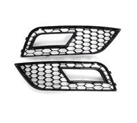 1Pair Car Front Bumper Fog Lamp Grille For A4 B8.5 2013-2016 Honeycomb Mesh Fog Light Grille Rs4 Style Racing Grill Cover Radiator Grille