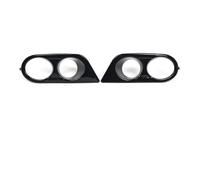 1Pair Car Front Bumper Fog Light Cover Grille ABS Plastic Compatible With BMW E46 M3 2-Door 2001-2006 Non M-Tech(Glossy Black)
