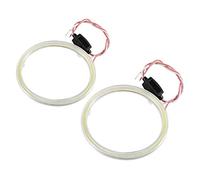 1pair Car Rings Angel Eye COB Chips Headlight DRL LED For Motorcycle Headlight Bulb(80mm)
