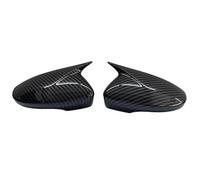 1Pair Car Side Wing Rearview Mirror Cover For VW For JETTA MK6 For Passat B7 For Scirocco For Beetle CC Eos(Carbon Look)