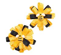 1Pair Cartoon Ribbon Bows Hair Clip For Women And Girls Sweet Styles Accessory Hairpin Party Hairpieces For Daily Wear
