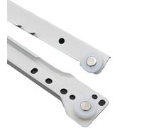 1Pair Cold Rolled Steel Bottom Rail Computer Table Chute Drawer Track Slides Thickening 2 Cabinet Rails Cabinets Keyboard Roller(12inch-30cm)