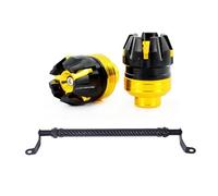 1Pair Compatible With Most Motorcycles Front Suspension Protection Cup Frame Slider Falling Protector For Motorcycle Scooter E-Bike Aluminum And ABS(Package Golden)