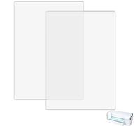 1Pair Cutting Pads, 12.75"x8.75"x0.12" Clear Polycarbonate Plastic Cutting Plates Compatible with Big Shot Plus&Big Shot Switch Plus Die-Cutting Machine, Die-Cutting and Embossing Pad Replacements