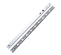 1Pair Drawer Slides 17mm Wide Two-Way Two-Section Guide Rail Slideway Drawer Steel Ball Slide Rail Furniture Hardware Fittings for Cabinets, Wardrobes(Length-406mm)