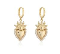 1pair Enamel Dripping Oil Craftsmanship Red Heart Shaped Strawberry Pendant Earrings Women's Party Gift