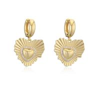 1pair Enamel Dripping Oil Craftsmanship Red Heart Shaped Strawberry Pendant Earrings Women's Party Gift