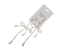 1Pair Fashionable Bow Hair Clip Simple Bowknot Hairpin Metal Pearls Bow Barrettes Elegant Hair Accessories for Women