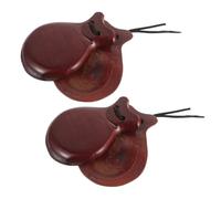 1Pair Finger Castanets Lightweight Musical for Percussion Instruments Music Loving Enhances Hand Brain Coordination and Hearing Small