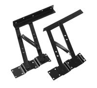 1Pair Folding Spring Tea Table Hinge Furniture Lift Up Top Mechanism Hardware Lifting Rack Shelf for Coffee ComputerTable for Table(Black B)