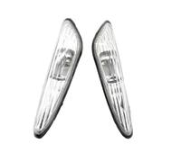 1Pair For BMW E90 E91 E92 E93 2006-2011 Car Front Left Right Side Marker Shell Repeater Indicator Turning Signal Lamp Lights Wing Mirror Indicator Light(1pair white)