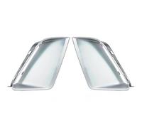 1Pair For Car Front Plating Bumper Fog Light Border Frame Fog Lamp Trim Shell Silver, Fit For Audi RS7 2014 2015 2016 2017 2018 Spare parts
