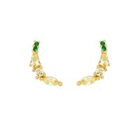 1pair Fruit Zircon Stud Earrings Silver Ear Needle Strawberry/Cherry Pendant Earrings