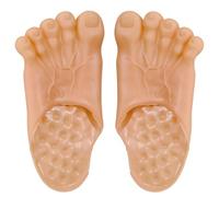 1Pair Funny Slippers, 10.6x5.3 Inch Unisex Funny Slippers Men, Vinyl Monster, Reusable Penis for Halloween and Wedding Parties Cosplay Costume
