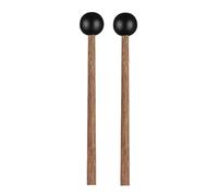 1Pair Glockenspiel Mallets Soft Rubber Head Bells Mallets Percussion Drumsticks With Wood Handle Drum Accessories Glockenspiel Drum Stick