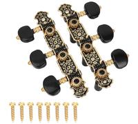 1Pair Guitar Tuning Pegs, 3L3R 1:18 Acoustic Guitar String Pegs Knobs with Screws Portable Tuners Machine Heads for ClassicGuitar
