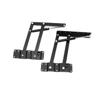 1Pair Heavy-Duty Furniture Hinges Spring Type Pneumatic Multifunctional Coffee Table Desktop Lifter and Buffer for Coffee Table(Black B)
