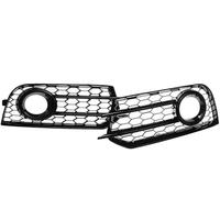 1pair Honeycomb Mesh Fog Light Grill Cover Car Front Bumper Fog Lamp Grille For A1 8X 2010 2011 2012-2014 PYPFQUMQGR(Glossy black)