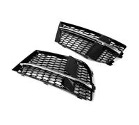 1Pair Honeycomb Mesh Hex Car Fog Light Racing Grille For A3 8V S-line 2017 2018 2019 Front Bumper Fog Lamp Grill Cover PYPFQUMQGR(Chrome Silver)