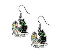 1Pair Horror Halloween Earrings Stud, Broadway Music Ears Stud for Women, Men