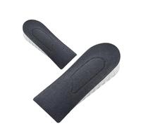 1Pair Invisible Height Increase Insoles for Women Men Half Insole 3 Layer Air Up Lifts(Black 2cm)