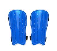 1Pair Kids Soccer Shin Guards with Adjustable Strap - Ergonomic Padded Knee and Leg Protectors for Youth Football Matches (Blue)