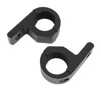 1Pair LED Spotlight Tube Clamp Black 30MM Rugged High Hardness Spotlight Mounting Bracket Clamp Universal for Motorcycle Securely Mount LED Spotlights on Your Motorcycle with