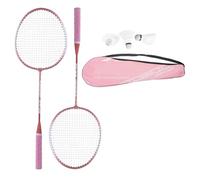 1Pair Light Weight Badminton Racket Set Professional Double Badminton Racquet Shuttlecocks For 2 Players Playing Shuttlecocks For Kids Players Indoor Outdoor Sport