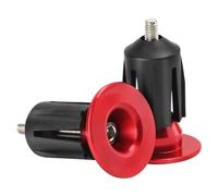 1Pair Lightweight Bike Handlebar End Caps for 22-24mm, Red
