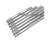 1Pair/Lot Drawer Runner Ball Bearing 2 Sections 2 Ways Rail Telescopic Furniture Slide(17x400mm)