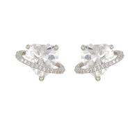 1pair Luxurious Alloy Ear Clip for Freeclip 1 2 Earbud Featuring Shimmering Zircon Stones Clip on Charm Friend Ear Accessory