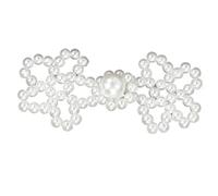 1pair Luxurious Crystal and Pearls Buttons Butterfly Flower Pattern for Sewing and Clothing Decoration Crystal
