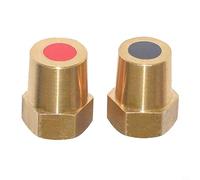 1Pair M10 M6 M8 Stud Remote Battery Power Junction Post Connectors Adapter Brass(M10)