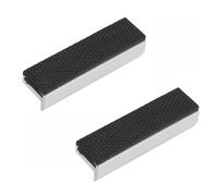 1Pair Magnetic Vice Grips Jaw, 100mm Vise Jaws Universal Aluminum Alloy Rubber Soft Vice Jaws Professional Tools Rubber Protector for Woodworking Jewelry Crafting